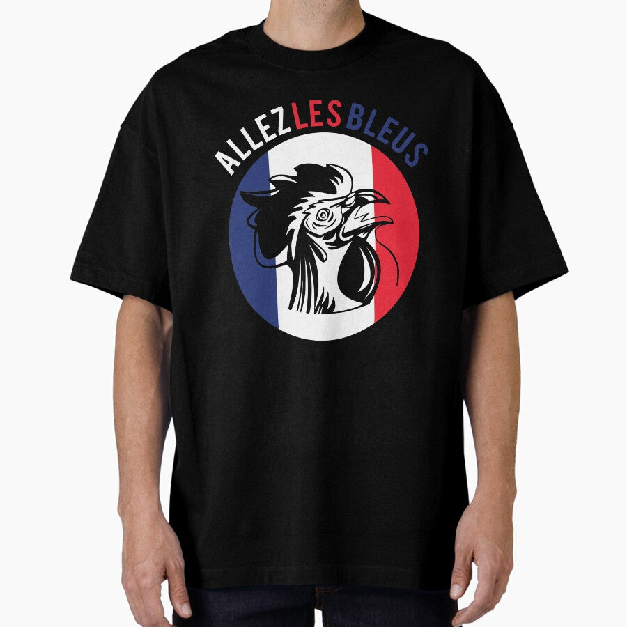 Allez Les Bleus Shirt France Soccer Football World Oversized T-Shirt