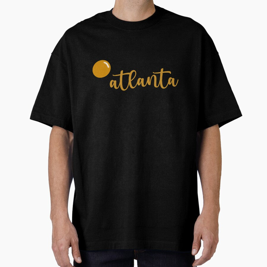 Atlanta Georgia Pinpoint Oversized T Shirt