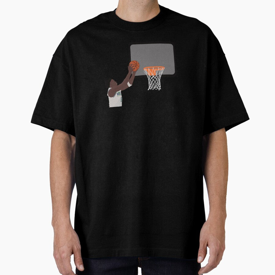 Anthony edwars puts the ball in the basket Oversized T-Shirt