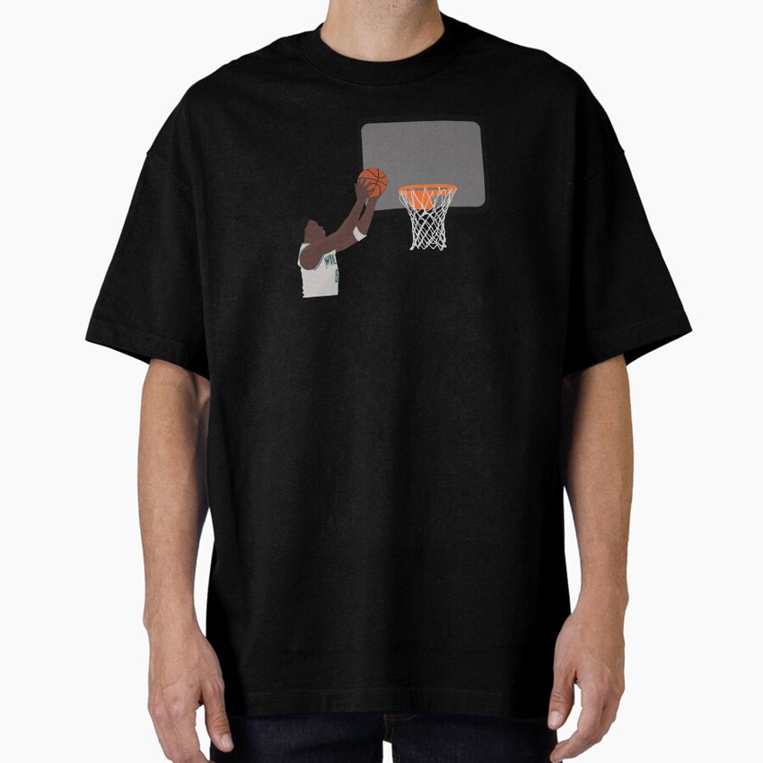 Anthony edwars puts the ball in the basket Oversized T-Shirt