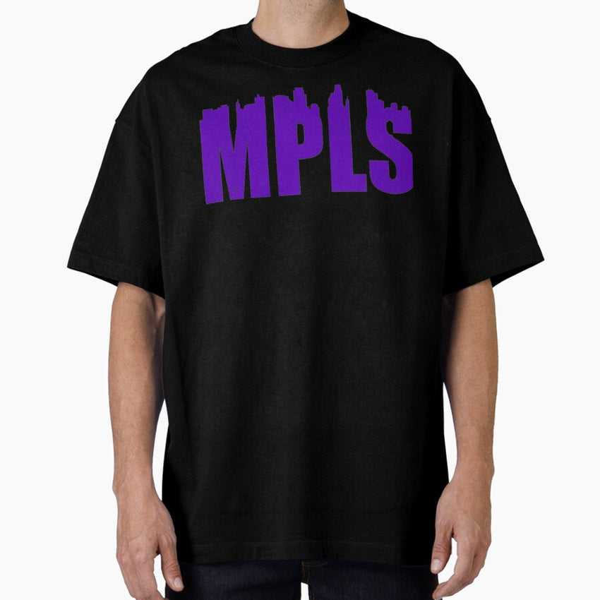Minneapolis skyline silhouette Oversized T-Shirt