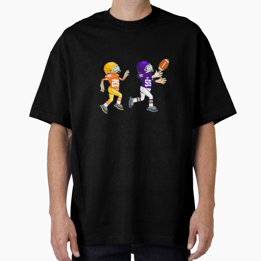 American Football Cartoon Style 18/41 Oversized T-Shirt