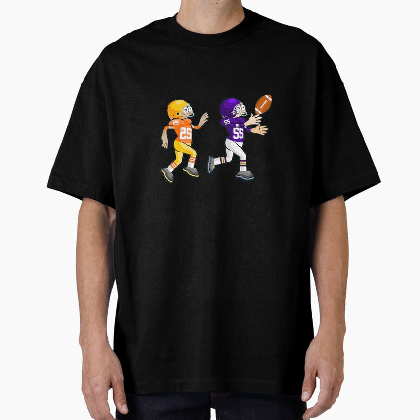 American Football Cartoon Style 18/41 Oversized T-Shirt