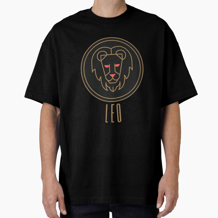 A Zodiac Sign Test Leo Gift Design Oversized T Shirt