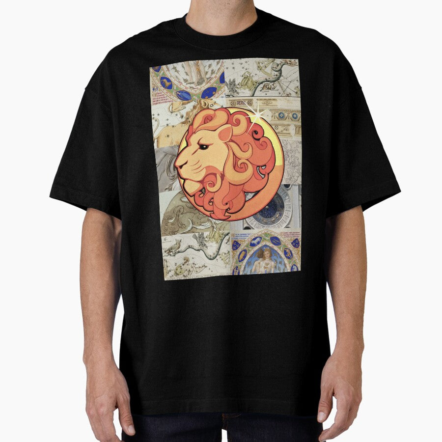 Zodiac-themed items - astrological sign : Leo Oversized T-Shirt
