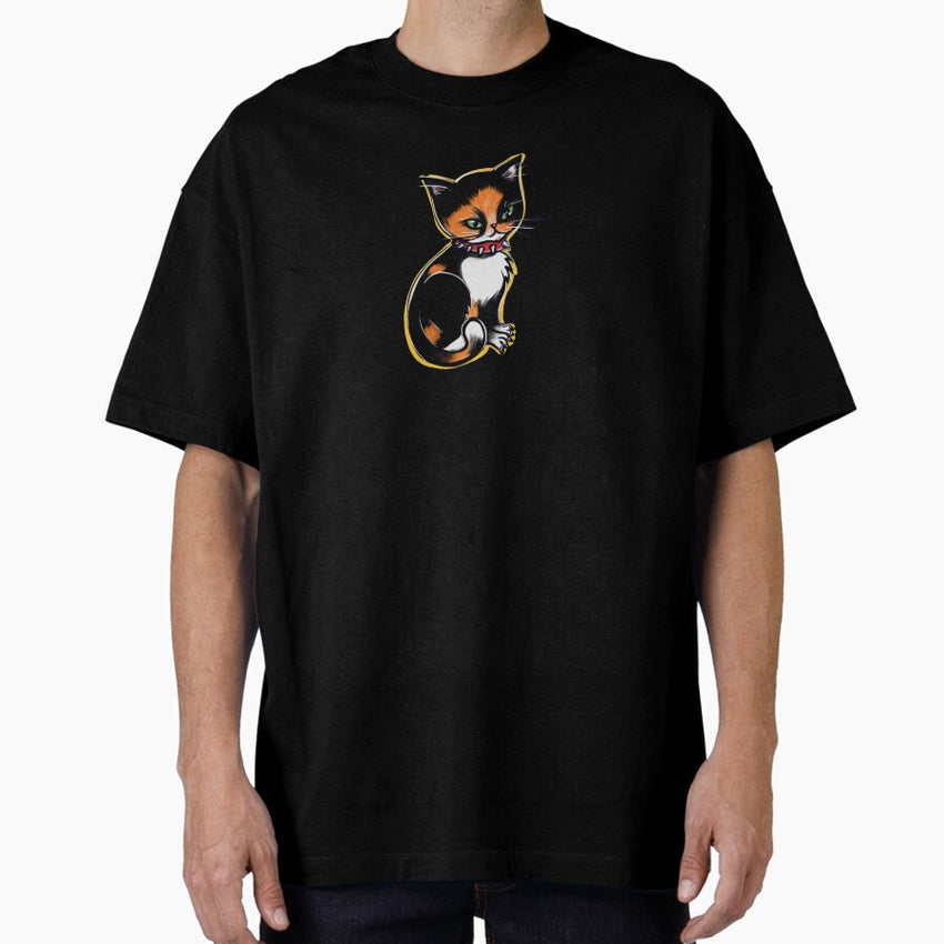 Badass cat lady Oversized T-Shirt