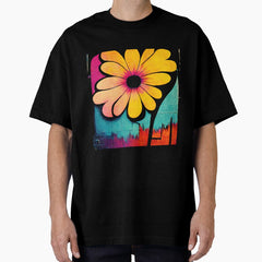 1970s Graffiti Art Design Oversized T-Shirt