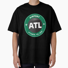 Atlanta airport ATL Oversized T-Shirt