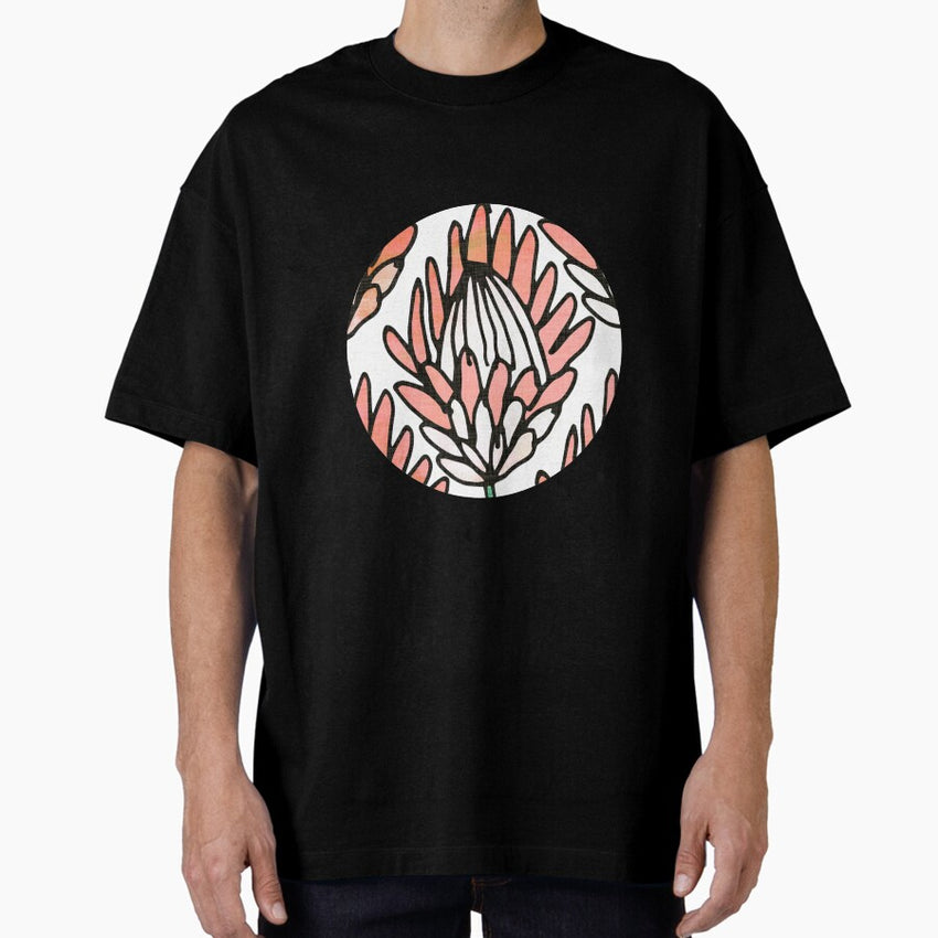 Protea Orange Oversized T-Shirt