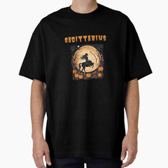 Halloween Zodiac Sign Sagittarius Oversized T-Shirt