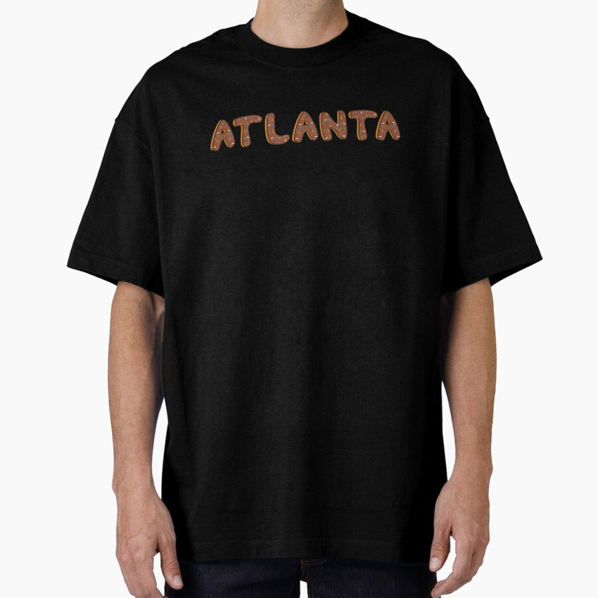 Atlanta City Shaped Like Chocolate Donuts Oversized T Shirt