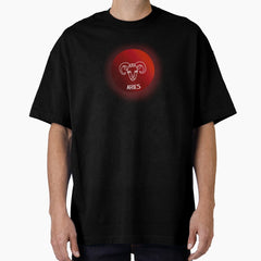 Aries Zodiac Sign Oversized T Shirt