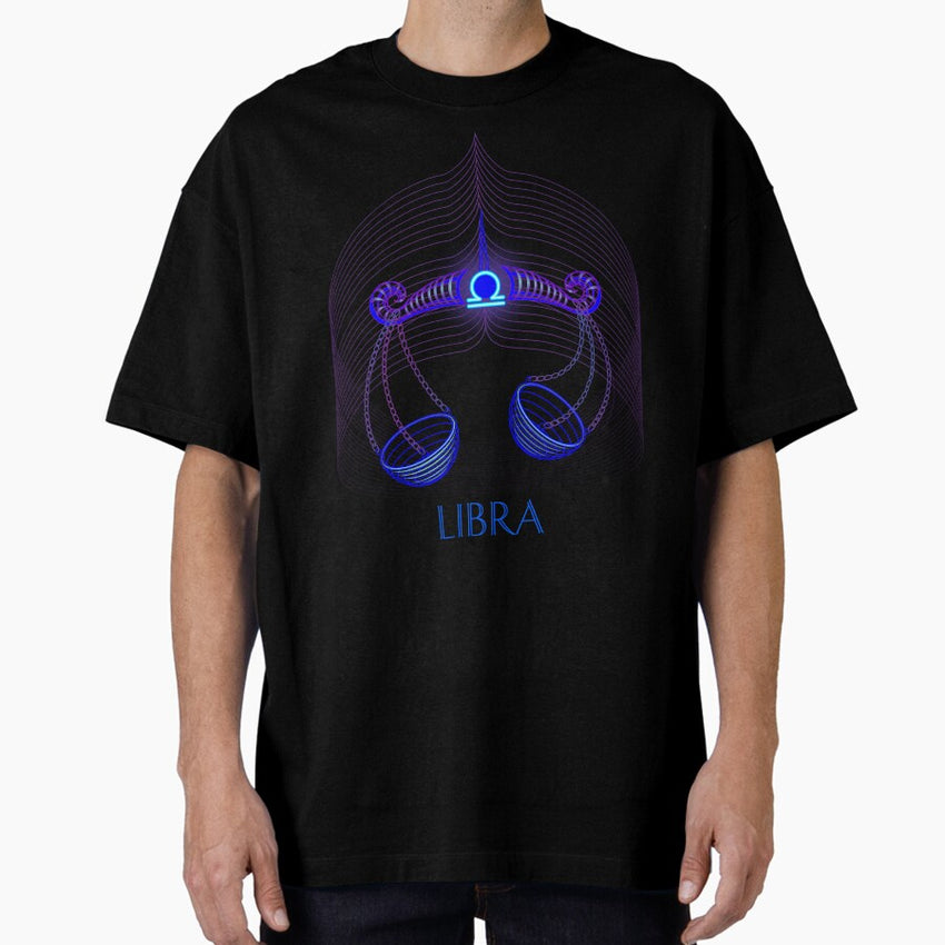 LIBRA - The Scales of Justice Oversized T-Shirt
