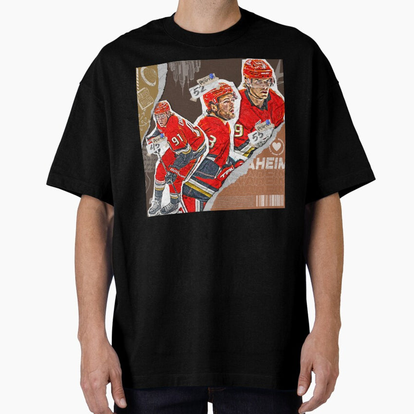 Anaheim Hockey Team Squad Design 1 Oversized T-Shirt