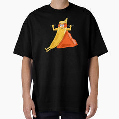 Banana Superhero Working Out Oversized T-Shirt