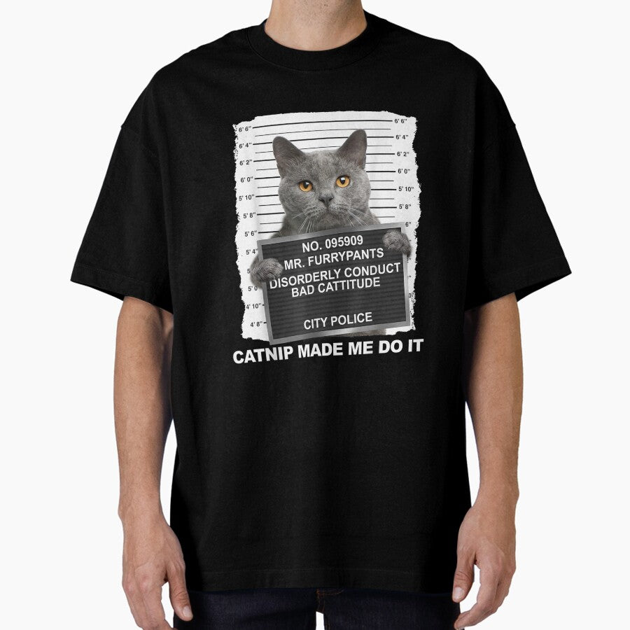 You Mess With The Meow Meow You Get This Peow Peow T-Shirt (5) Oversized T-Shirt