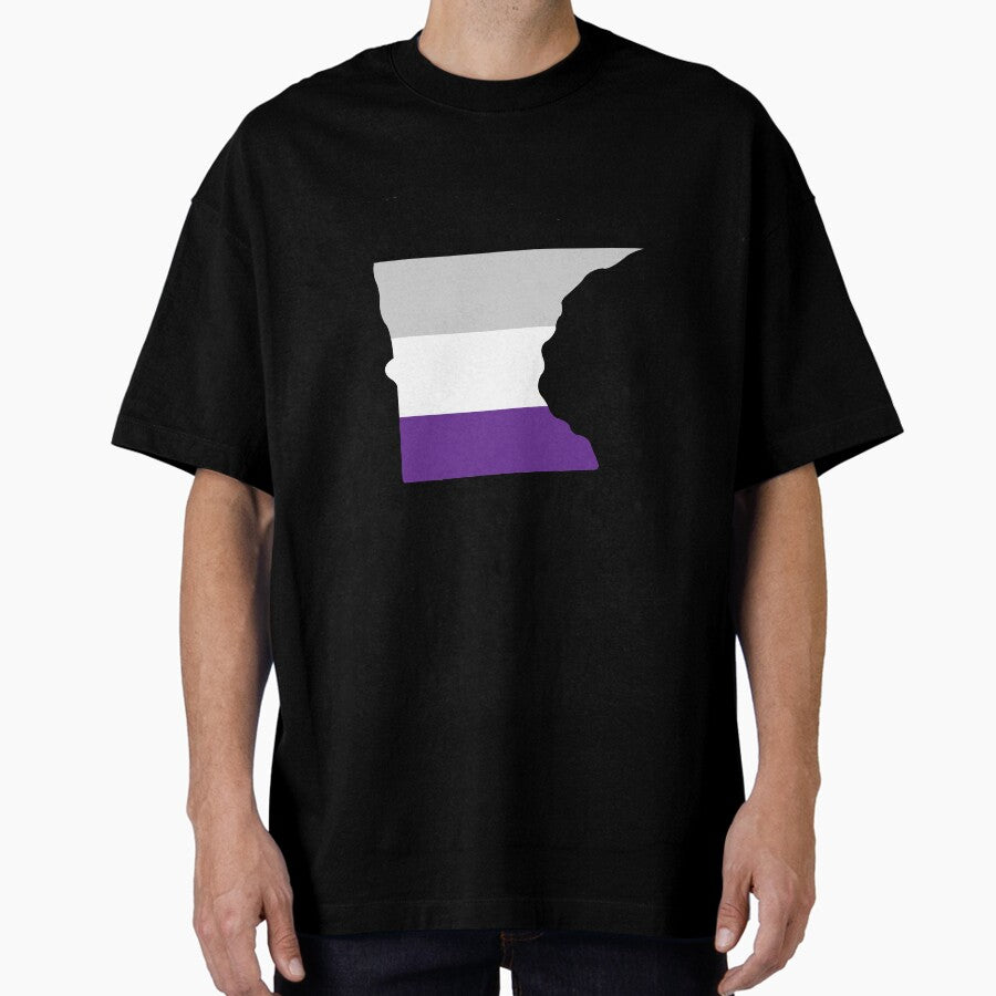Minnesota Asexual Pride Oversized T-Shirt