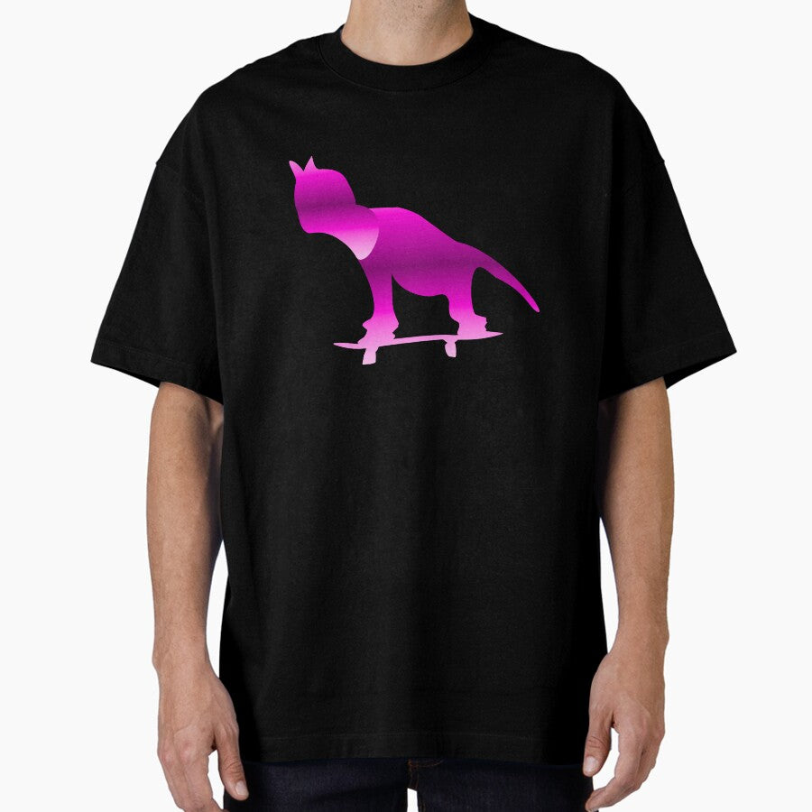 ADOPTS A PINK KITTEN INTERNATIONAL DAY OF HOMELESS ANIMALS Oversized T-Shirt