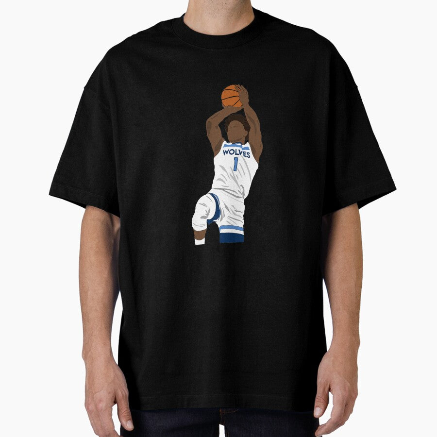 Anthony Edwards Timberwolves Oversized T Shirt