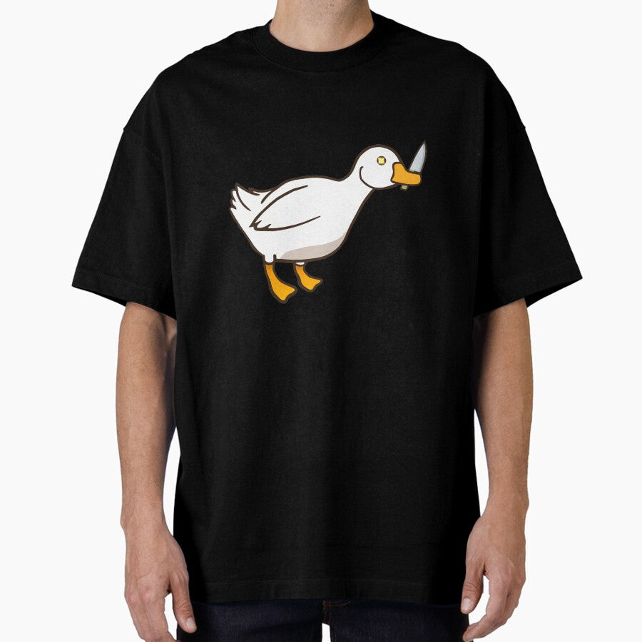 Duck With Knife Oversized T Shirt
