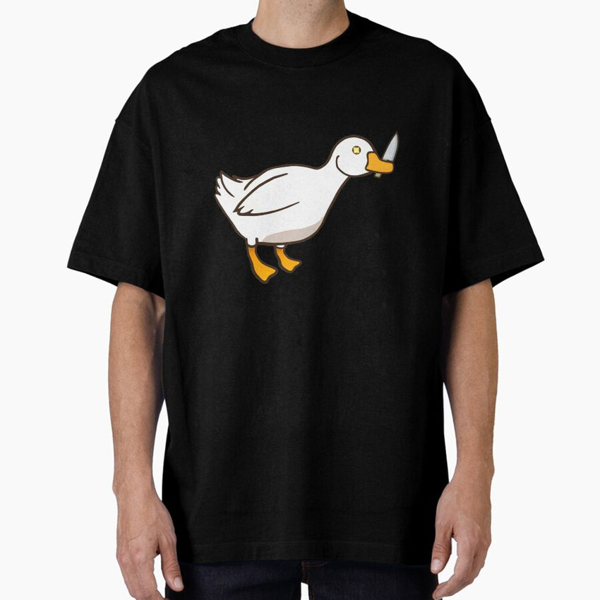 Duck With Knife Oversized T Shirt