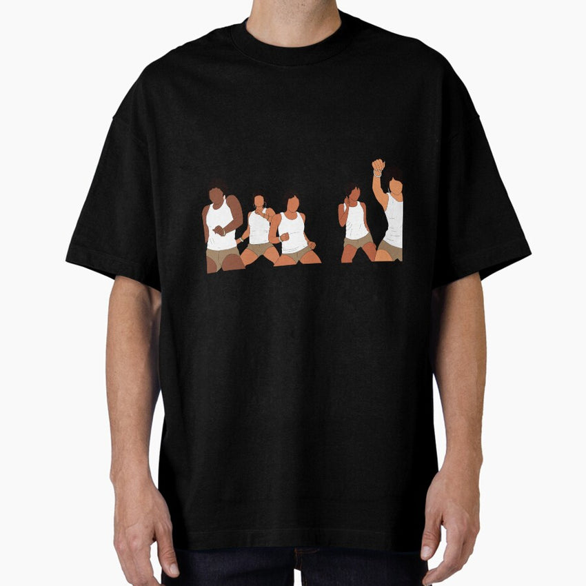 ATL Movie Skate Wars Dojo Girls Fan Art Oversized T-Shirt