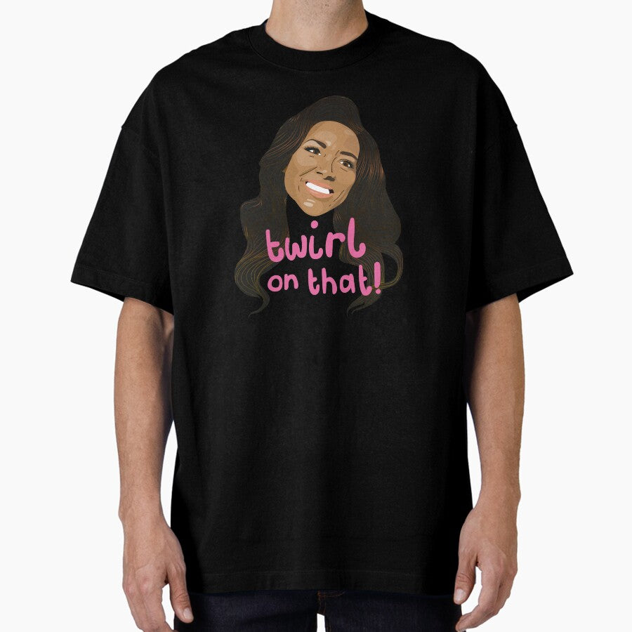Kenya Moore - RHOA - Twirl on That Oversized T-Shirt