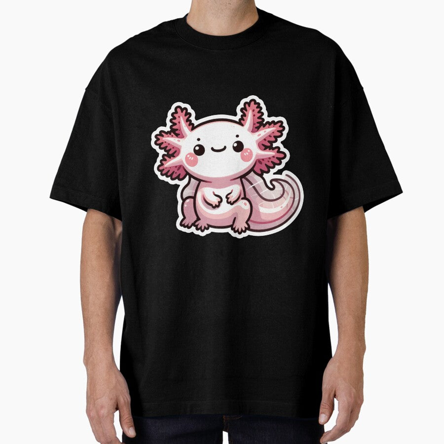 Axoloti Critter Cove Cute Animal Stickers A Splash Of Forest Frolics And Underwater Whimsy Oversized T Shirt