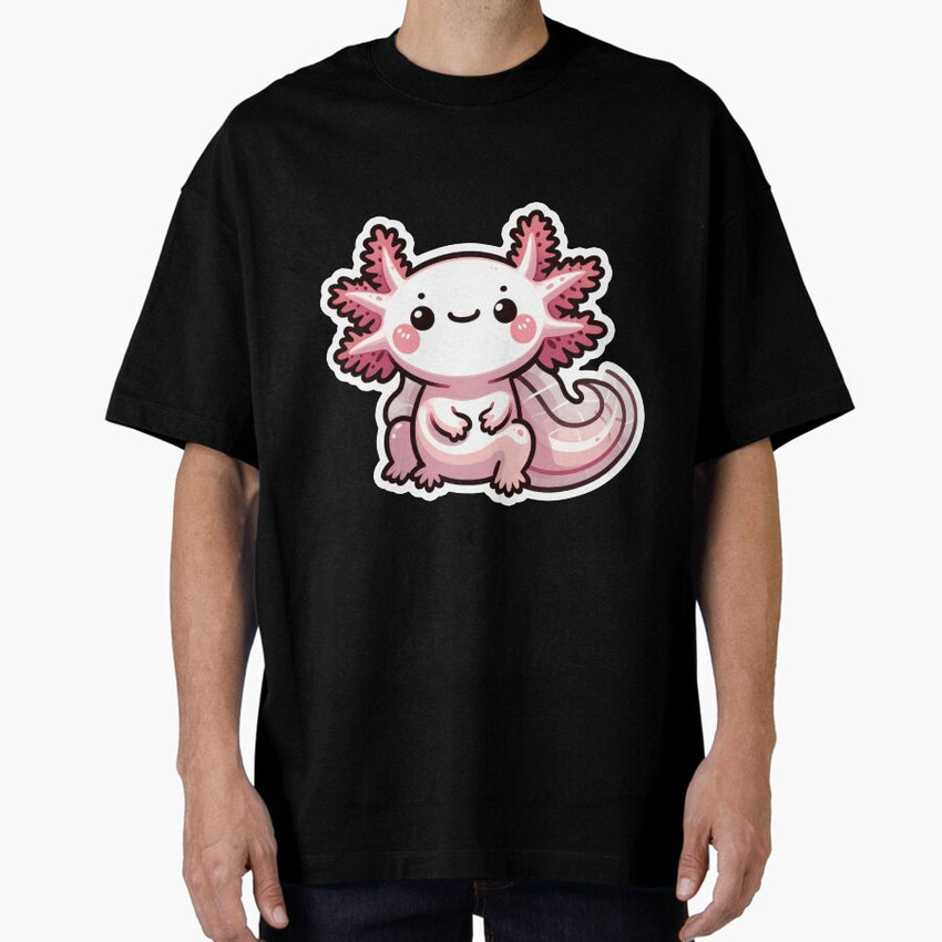 Axoloti Critter Cove Cute Animal Stickers A Splash Of Forest Frolics And Underwater Whimsy Oversized T Shirt