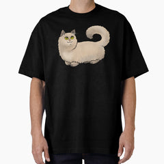 Munchkin Cat - Cream Longhair Oversized T-Shirt