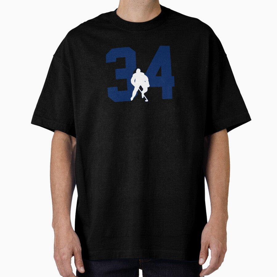 Auston Matthews 34 Toronto Hockey Icon Oversized T-Shirt