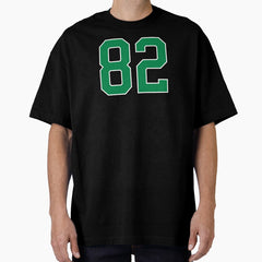 82 number, green lucky sports eighty two Oversized T-Shirt