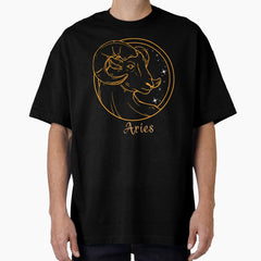 Aries The Ram Zodiac Signversion 4 Oversized T Shirt