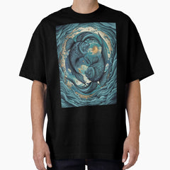 Astrology Zodiac Designs Pisces 3 Oversized T Shirt