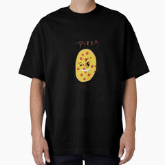 Wanna Pizza Me - Flirty Pizza Oversized T-Shirt