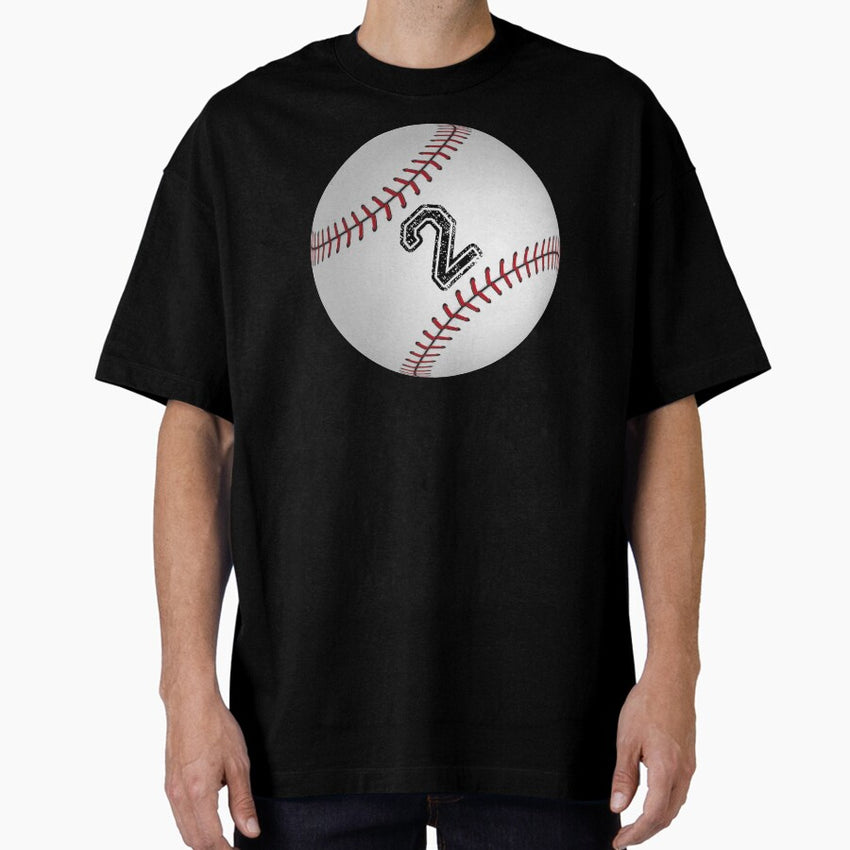 Baseball ball number 2, two Oversized T-Shirt