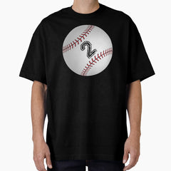 Baseball ball number 2, two Oversized T-Shirt
