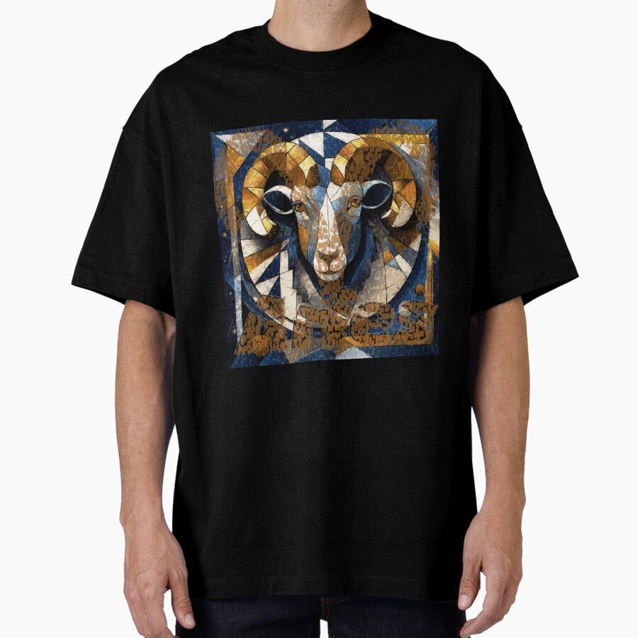 Aries Fire Oversized T Shirt