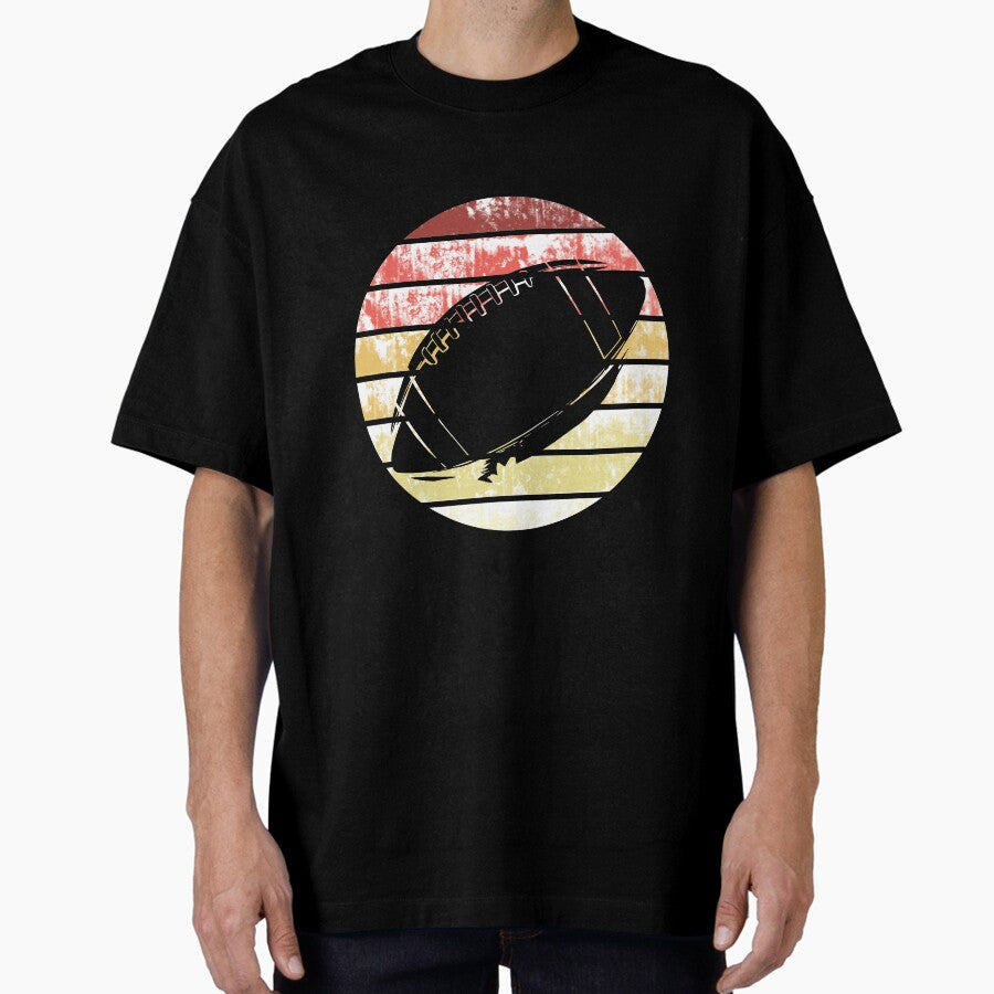 Amercian Football Quarterback Designer Oversized T Shirt