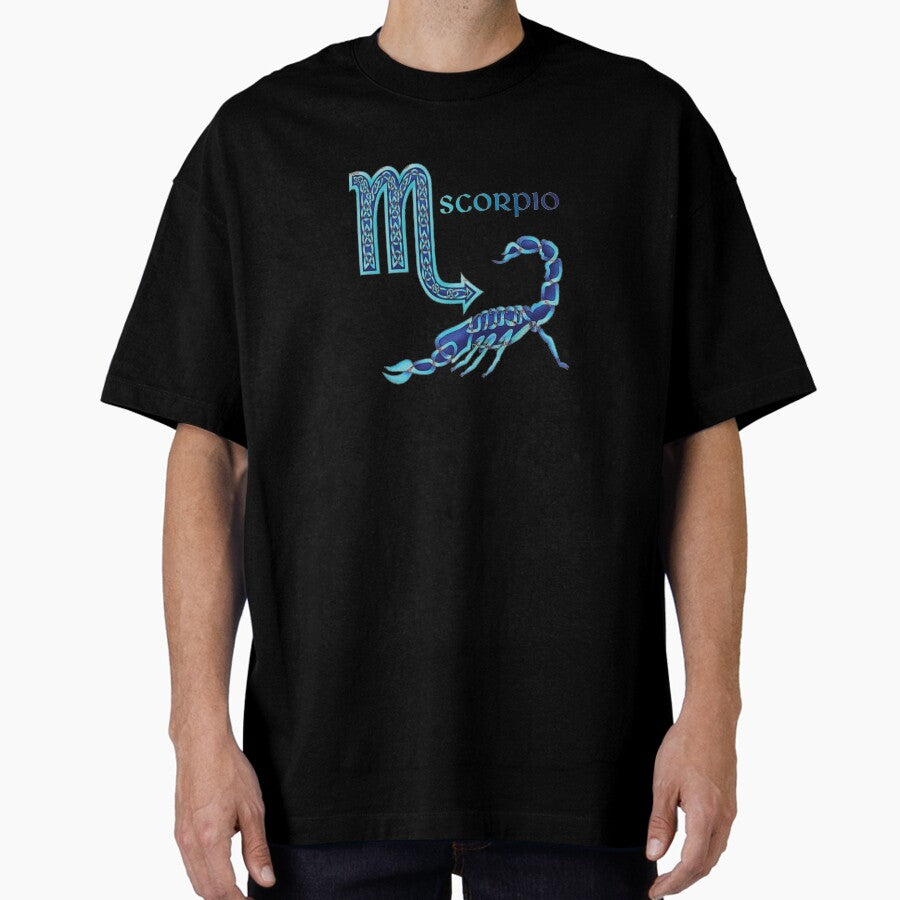 Scorpio Sign Symbol Oversized T-Shirt