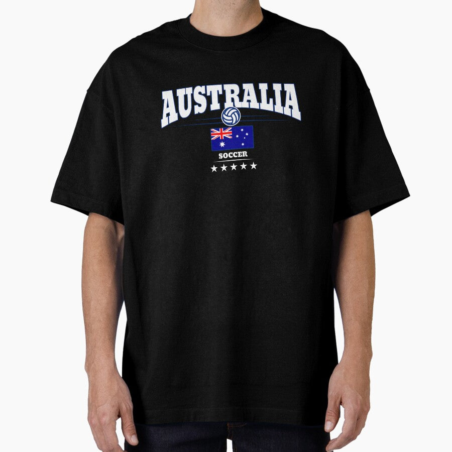 Australia Soccer Football Unisex Graphic Oversized T-Shirt