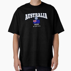 Australia Soccer Football Unisex Graphic Oversized T-Shirt