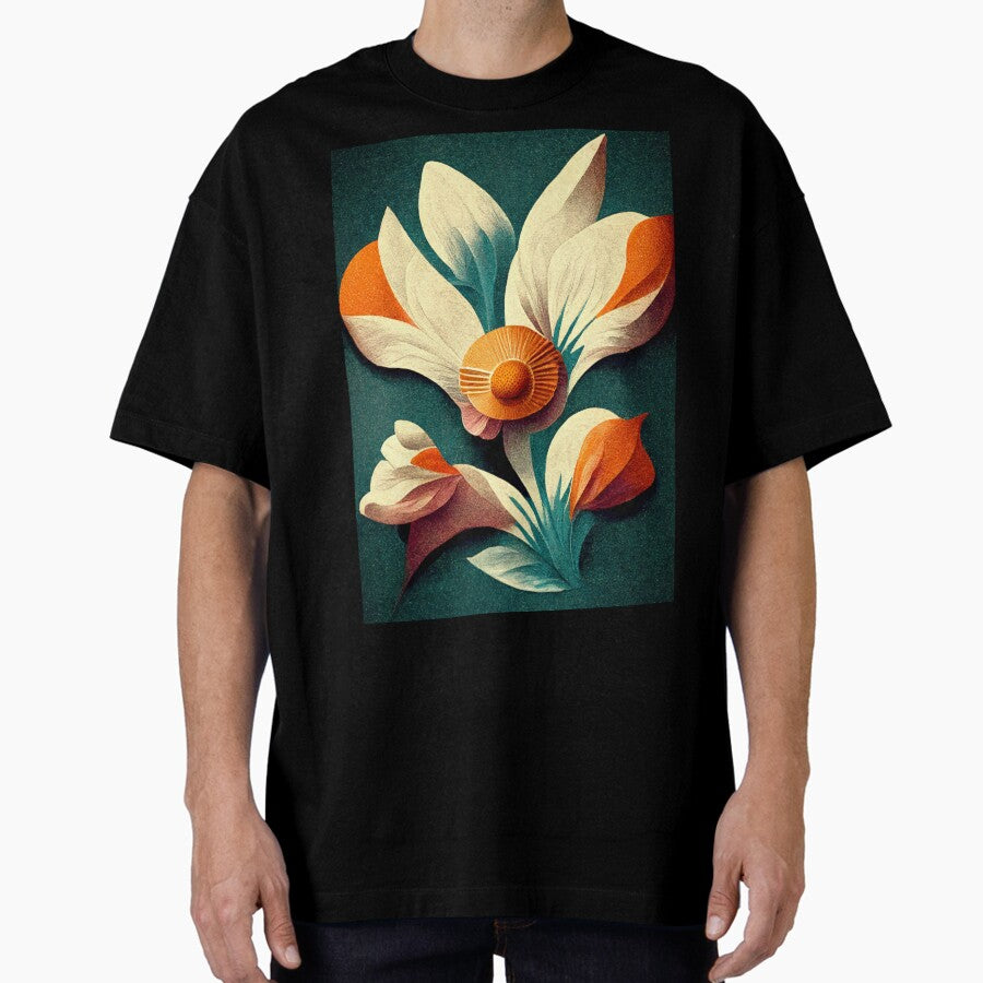 70s Flower Power Oversized T-Shirt