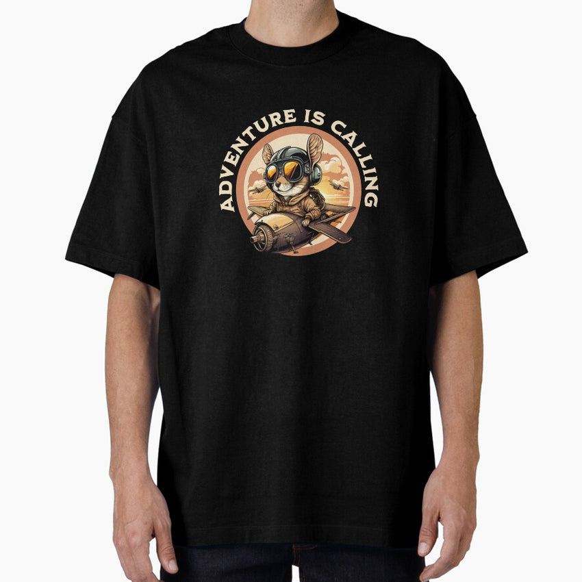Adventure Is Calling Gift Idea For Traveler Camping Hiking Mountain Nature Lover Gift Adventure Awaits Adventure Lover Outdoor Lover Pilot Oversized T Shirt