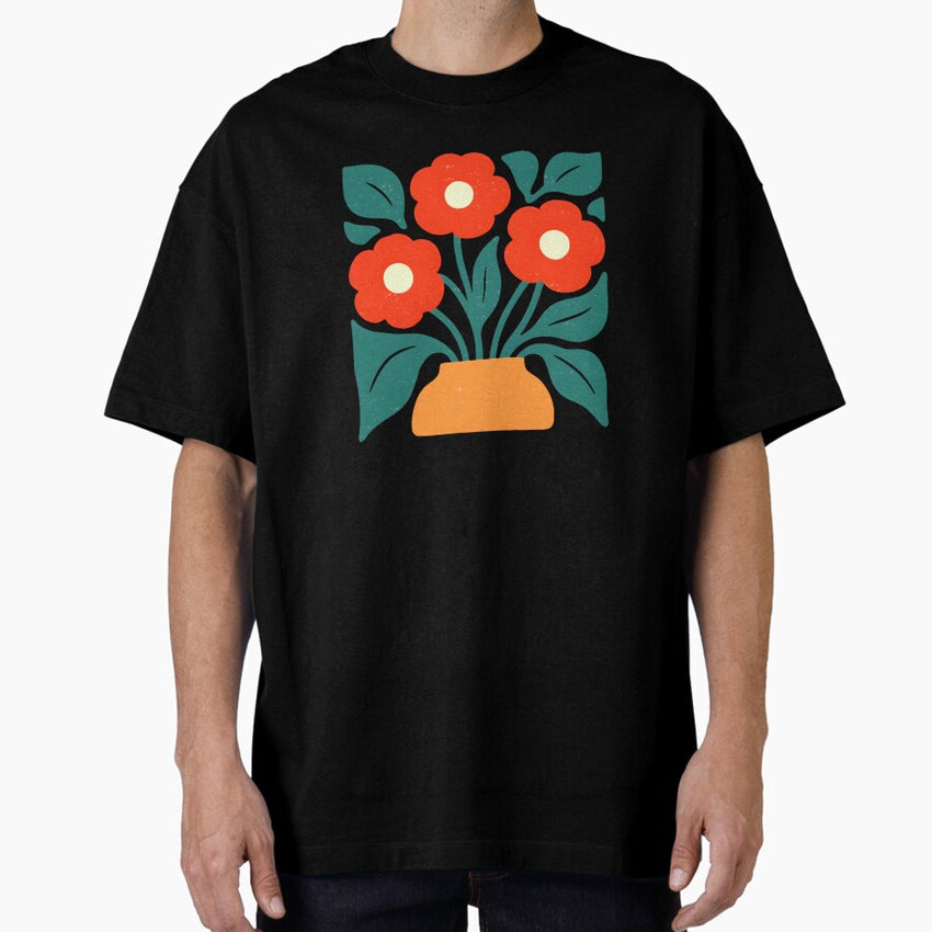 Daisies Market Flowers Oversized T-Shirt