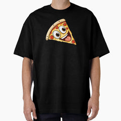 Pizza Sticker 02 Oversized T-Shirt