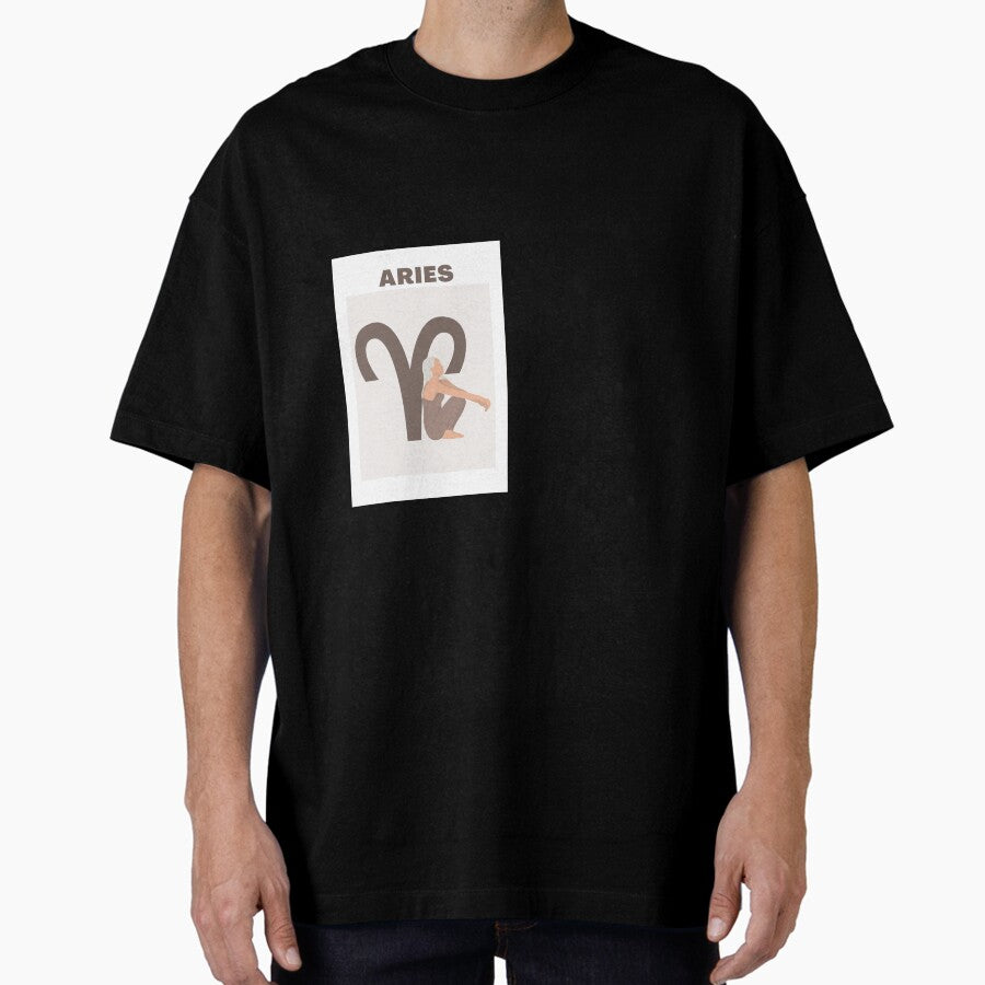 Aries | Zodiac sign illustration Oversized T-Shirt