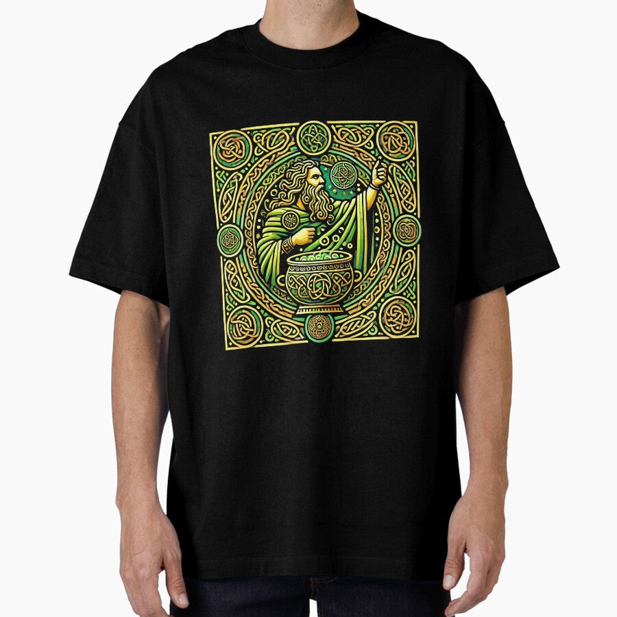 The Dagda Mythology Celtic Oversized T Shirt