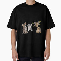 MILF Man I Love Felines Cat Design Oversized T-Shirt