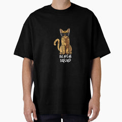 Cat Mom Lover Squad Gift Oversized T-Shirt